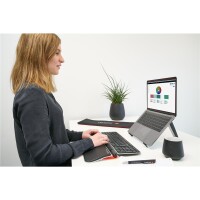 Contour Design RollerMouse Red Plus WL Travel Kit - Volle Größe (100%) - Kabellos - RF Wireless - Schwarz - Maus enthalten