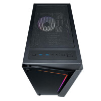 AZZA APOLLO 430 - Midi Tower - PC - Schwarz - Transparent - ATX - micro ATX - Gehärtetes Glas - Gaming