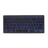 Gembird KB-BTRGB-01-DE - Mini - Bluetooth - QWERTZ - LED...