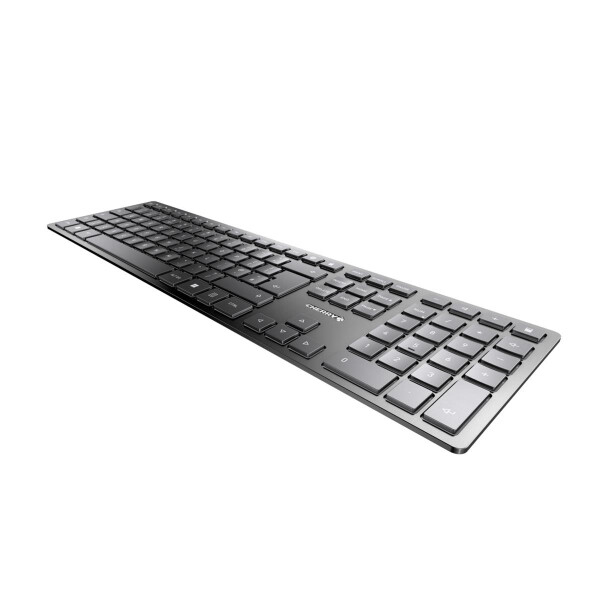 Cherry KW 9100 SLIM - RF Wireless + Bluetooth - QWERTY - Schwarz