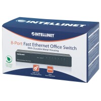 Intellinet 8-Port Fast Ethernet Office Switch - Metall -...