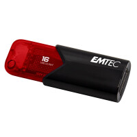 EMTEC Click Easy - 16 GB - USB Typ-A - 3.2 Gen 2 (3.1 Gen 2) - Ohne Deckel - Schwarz - Rot