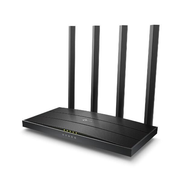 TP-LINK ARCHER C6 V4.0 - Wi-Fi 5 (802.11ac) - Dual-Band (2,4 GHz/5 GHz) - Eingebauter Ethernet-Anschluss - Schwarz - Tabletop-Router