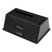 StarTech.com 1-Bay USB 3.0 auf SATA Festplatten Dockingstation, USB 3.0 (5 Gbit/s) Festpla