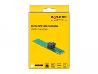 Delock Adapter M.2 Key M zu SFF-8643 NVMe 22110 / 2280 / 2260 - M.2 - SFF-8643 - Grün - Karton mit Aufhänger
