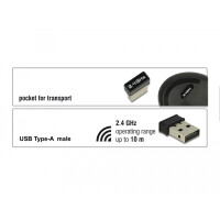 Delock 12528 - rechts - Optisch - RF Wireless - 1000 DPI...