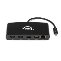 OWC Thunderbolt 3 mini Dock - Kabelgebunden - Thunderbolt 3 - 1000 Mbit/s - Schwarz - 40 Gbit/s - Aluminium