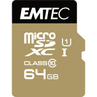 EMTEC Gold+ - Flash-Speicherkarte ( SD-Adapter...