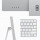 Apple iMAC 24" Silver/M3-8C-CPU 8C-GPU/16GB/256GB SSD/Key-Deutsch/MM2/1GB Ethernet