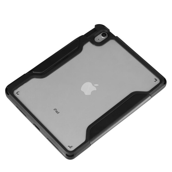 DEQSTER Rugged MAX Case 10.9" - für iPad 10te Gen. - Schutzhülle - starker Schutz - Robust - transparente Rückseite, stabil, Stifthalterung, schwarz