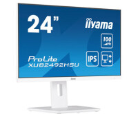 Iiyama 23.8" (60.5 cm) Monitor mit IPS-Panel-Technologie - 100Hz Bildwiederholfrequenz und einem höhenverstellbarem Standfuß - 60,5 cm (23.8") - 1920 x 1080 Pixel - Full HD - LED - 0,4 ms - Weiß