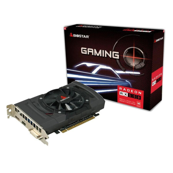 Biostar Radeon RX550 - Radeon RX 550 - 4 GB - GDDR5 - 128 Bit - 4096 x 2160 Pixel - PCI Express 3.0