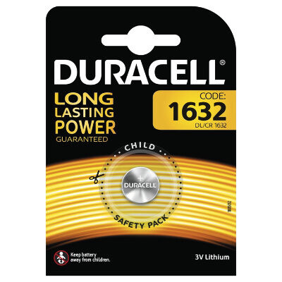 Duracell Batterie Lithium Knopfzelle CR1632 - Batterie - 137 mAh