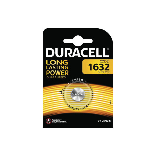 Duracell Batterie Knopfzelle Cr1632* - Batterie - 137 mAh