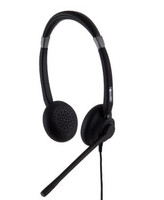 Alcatel AH 22 M II Corded Binaural Premium Headset with volume mute and hook keys