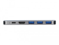 Delock Dockingstation für MacBook Dual HDMI 4K / PD / Hub - Andocken - 60 W - Grau - 3840 x 2160 Pixel - Metall - China