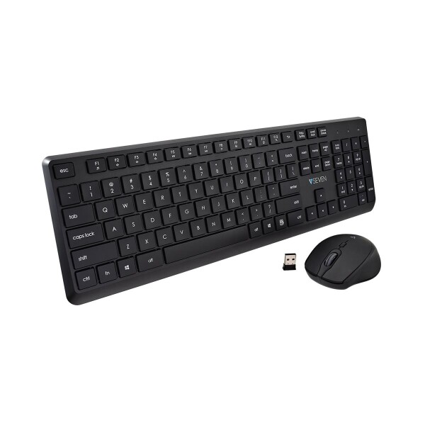 V7 Pro Wireless Keyboard Mouse US - Tastatur - QWERTY - Tastatur - 1.600 dpi