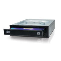 HLDS LG GH24 - Schwarz - Ablage - Desktop - DVD Super Multi DL - SATA - DVD+R,DVD+R DL,DVD+RW,DVD-R,DVD-R DL,DVD-RAM,DVD-ROM,DVD-RW