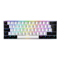Sharkoon SGK50 S4 - 60% - Verkabelt & Kabellos - RF kabellos + USB - QWERTY - RGB-LED - Weiß