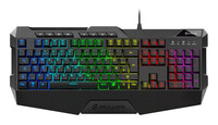 Sharkoon SKILLER SGK4 - Kabelgebunden - USB - Membran Key Switch - QWERTZ - RGB-LED - Schwarz