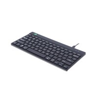 R-Go Ergonomische Tastatur R-Go Compact Break - kompakte Tastatur mit Pausensoftware - QWERTY (US) - Kabelgebunden - Schwarz - Mini - Kabelgebunden - USB - QWERTY - Schwarz