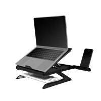 LogiLink AA0133 - Laptop-Ständer - Schwarz - Metall - Kunststoff - 25,4 cm (10") - 40,6 cm (16") - 280 mm