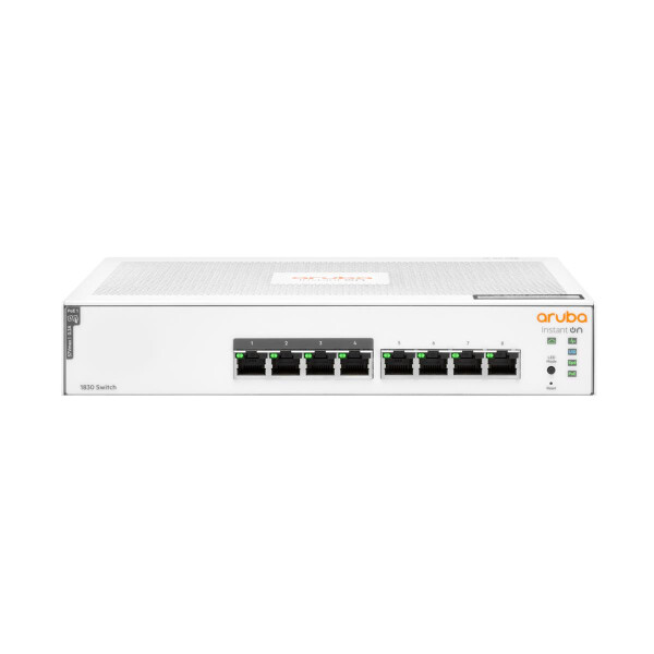 HPE Instant On 1830 8G 4p Class4 PoE 65W - Managed - L2 - Gigabit Ethernet (10/100/1000) - Power over Ethernet (PoE) - Rack-Einbau - 1U