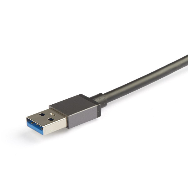 StarTech.com 2.5GbE USB-A auf Netzwerk Adapter - USB-A 3.0 2.5/1Gbit/s Multigeschwindigkeits Gigabit NIC - USB 3.1 Laptop auf RJ45/LAN - Lenovo X1 Carbon - HP EliteBook/ Zbook - Kabelgebunden - USB - Ethernet - 5000 Mbit/s - Schwarz - Grau