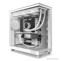 NZXT H6 Flow - Midi Tower - PC - Weiß - ATX - micro ATX - Mini-ITX - Stahl - Gehärtetes Glas - 16,3 cm