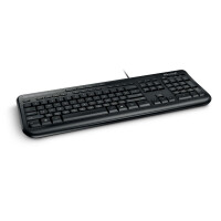 Microsoft Wired Keyboard 600 - Volle Größe (100%) - Kabelgebunden - USB - Membran Key Switch - QWERTY - Schwarz