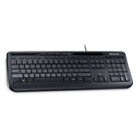 Microsoft Wired Keyboard 600 - Volle Größe (100%) - Kabelgebunden - USB - Membran Key Switch - QWERTY - Schwarz