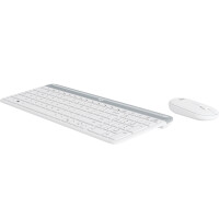 Logitech MK470 - Volle Größe (100%) - RF Wireless - AZERTY - Weiß - Maus enthalten