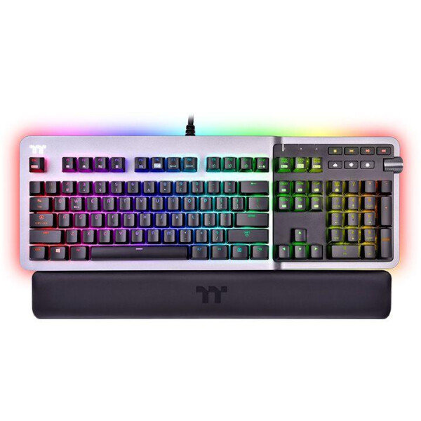 Thermaltake Argent K5 RGB - Volle Größe (100%) - USB - Mechanischer Switch - QWERTY - RGB-LED - Titan