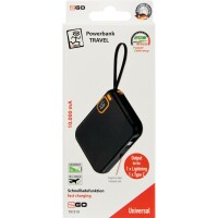 2GO Powerbank Travel USB-C - Batterie - 10.000 mAh