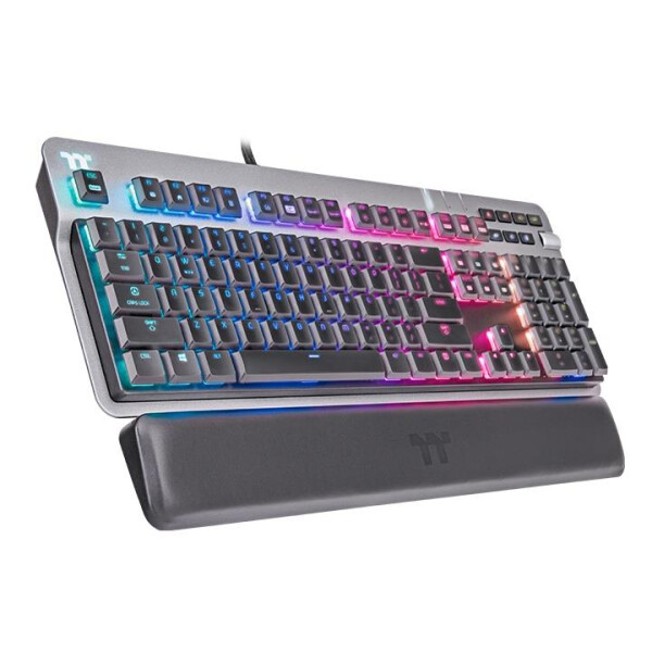 Thermaltake ARGENT K6 RGB - Volle Größe (100%) - USB - Mechanischer Switch - QWERTZ - RGB-LED - Titan