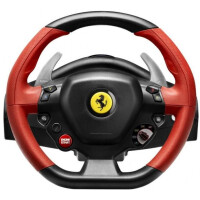 ThrustMaster Ferrari 458 Spider - Lenkrad + Pedale - Xbox One - D-Pad - Kabelgebunden - Schwarz - Rot - 3,5 kg