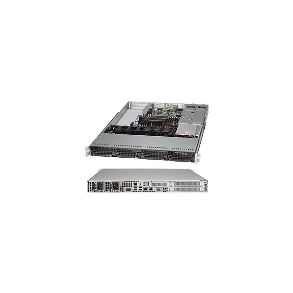 Supermicro SuperChassis 815TQ-R500WB - Rack - Server - Schwarz - EATX - 1U - HDD - LAN - Leistung