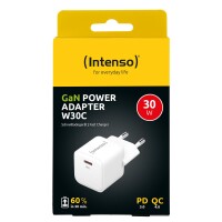 Intenso POWER ADAPTER USB-C GAN/7803022 - Drinnen - AC - 20 V - Weiß