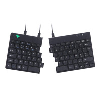 R-Go Split R-Go Break Ergonomische Tastatur - AZERTY (BE) - schwarz - kabelgebunden - Mini - Kabelgebunden - USB - AZERTY - Schwarz