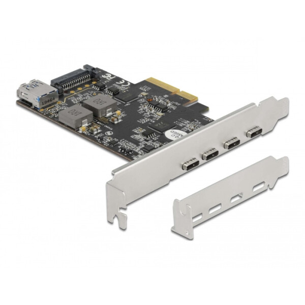 Delock 90059 - PCIe - USB 3.2 Gen 2 (3.1 Gen 2) - Niedriges Profil - PCIe 3.0 - SATA 15-Pin - 10 Gbit/s