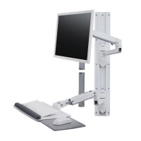 Ergotron LX Wall Mount System - 11,3 kg - 81,3 cm (32 Zoll) - 75 x 75 mm - 100 x 100 mm - Höhenverstellung - Weiß