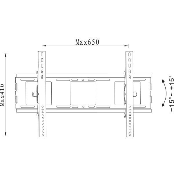 Techly Wandhalterung 32-70" LCD LED TV neigbar