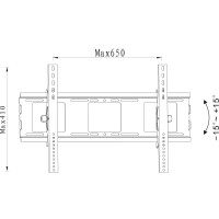 Techly Wandhalterung für LED/LCD 32-70