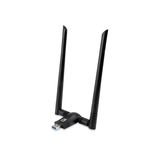 LevelOne WUA-1810E - Kabellos - USB - WLAN - Wi-Fi 5 (802.11ac) - 867 Mbit/s - Schwarz