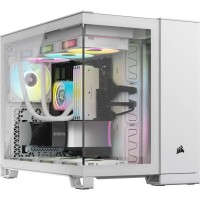 Corsair Geh Micro-ATX 2500X Link Tempered Glass White -...