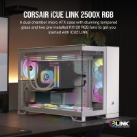 Corsair Geh Micro-ATX 2500X Link Tempered Glass White - Tower - ATX