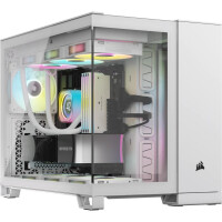 Corsair Geh Micro-ATX 2500X LINK Tempered Glass White -...