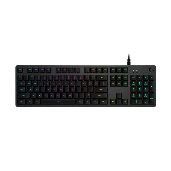 Logitech G G512 CARBON LIGHTSYNC RGB Mechanical Gaming Keyboard with GX Brown switches - Volle Größe (100%) - USB - Mechanischer Switch - RGB-LED - Karbon