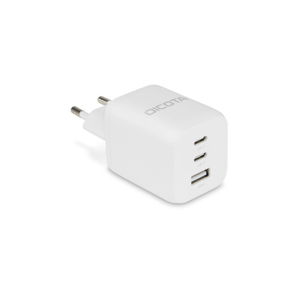 Dicota Compact 3-Port GaN Wall Charger 65W EU white