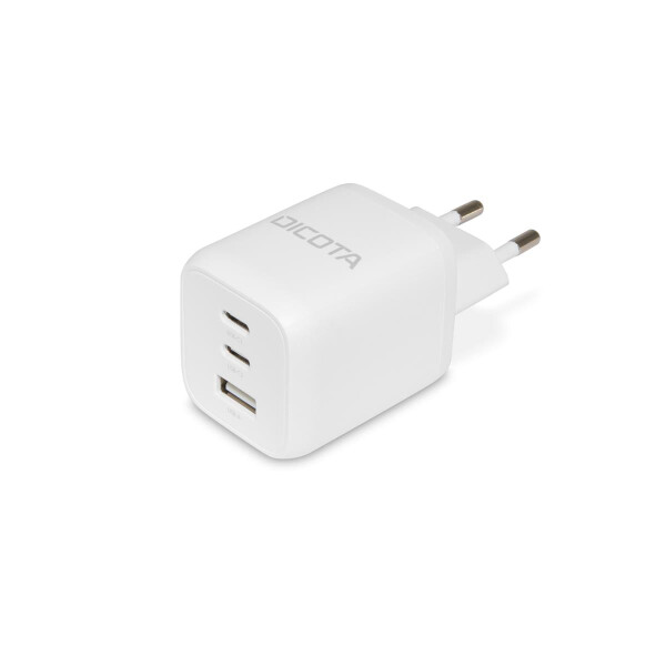 Dicota Compact 3-Port GaN Wall Charger 65W EU white